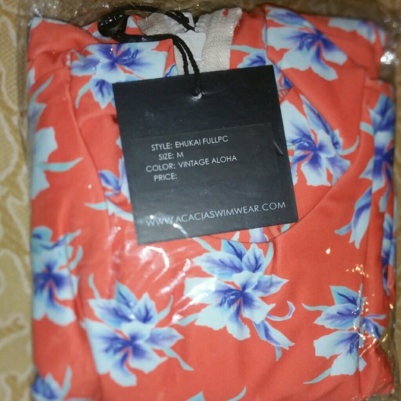 New acacia vintage aloha ehukai rashguard M fullpc - Picture 4 of 9